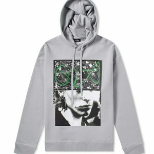 Raf Simons Pierced Mouth Hoodie Gray💯💯🔥